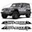 JEEP Wrangler Off Road AUTOCOLLANT X2 (Produit compatible)