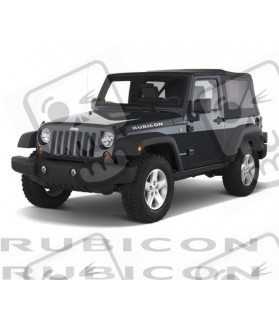 JEEP Wrangler "Rubicon" AUFKLEBER X2 (Kompatibles Produkt)