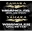 JEEP "Sahara Wrangler Unlimited" AUTOCOLLANT X2 (Produit compatible)