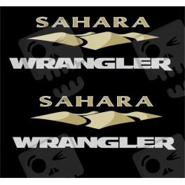 JEEP "Sahara Wrangler" ADESIVI X2