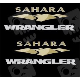 JEEP "Sahara Wrangler" ADESIVOS X2