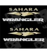 JEEP "Sahara Wrangler" ADESIVOS X2