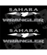 JEEP "Sahara Wrangler" ADESIVOS X2