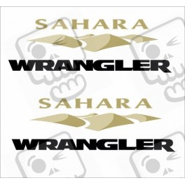 JEEP "Sahara Wrangler" ADHESIVOS X2