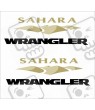 JEEP "Sahara Wrangler" DECALS X2