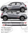 Fiat 500X side Stripes AUFKLEBER