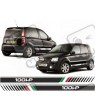 Fiat Panda 100HP Side Italian flag Stripes AUTOCOLLANT