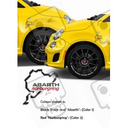 Fiat 500 / 595 Abarth Nurburgring X2 AUTOCOLLANT
