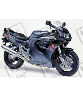 SUZUKI GSX-R 1100 YEAR 1993 BLACK GREY ADESIVOS (Produto compatível)