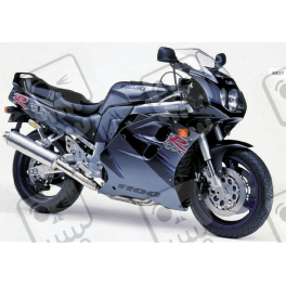 SUZUKI GSX-R 1100 YEAR 1993 BLACK GREY ADHESIVOS
