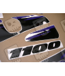 SUZUKI GSX-R 1100 YEAR 1993 BLACK GREY ADHESIVOS