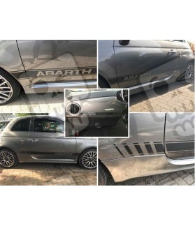 Fiat 500 / 595 Abarth CARBON FIBRE AUFKLEBER