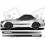 Fiat 124 Spider Abarth side stripes DECALS (Compatible Product)