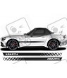 Fiat 124 Spider Abarth side stripes DECALS