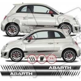 Fiat 500 / 595 Abarth side stripes AUTOCOLLANT