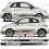 Fiat 500 / 595 Abarth side stripes ADESIVOS (Produto compatível)