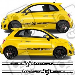 Fiat 500 / 595 Abarth side stripes DECALS