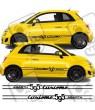 Fiat 500 / 595 Abarth side stripes DECALS