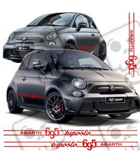 Fiat 695 Abarth Side Stripes DECALS (Compatible Product)
