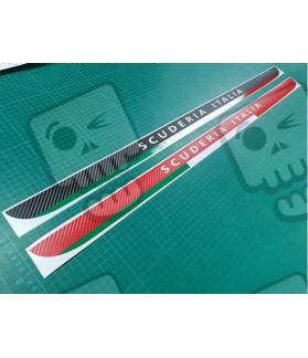 Fiat 595-500 Abarth Carbon fibre Scuderia Italia ADESIVI