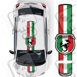 Fiat 500 / 595 Abarth Scuderia Italia Over the top Stripes ADHESIVOS