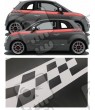 Fiat 500-595 Panel fit Carbon Fibre side Stripes ADESIVI