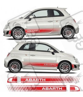 Fiat 500-595 ABARTH Stripes AUFKLEBER