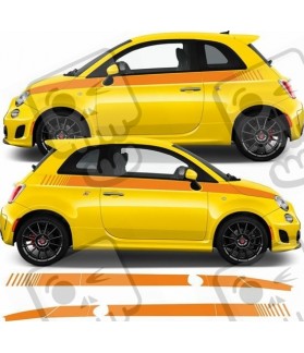 Fiat 500-595 ABARTH Stripes AUFKLEBER