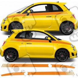 Fiat 500-595 ABARTH Stripes AUFKLEBER