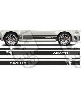 Fiat 500-595 ABARTH Stripes DECALS (Compatible Product)