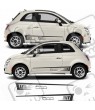 Fiat 500-595 ABARTH Stripes AUFKLEBER