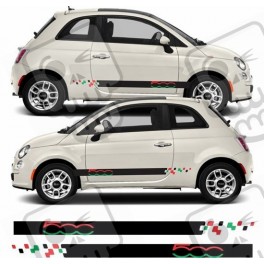 Fiat 500 ABARTH Stripes AUTOCOLLANT