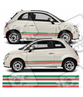Fiat 500 ABARTH Stripes DECALS (Compatible Product)