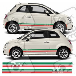 Fiat 500 ABARTH Stripes DECALS
