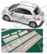 Fiat 500 ABARTH Stripes ADESIVOS