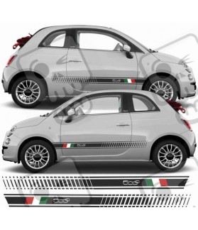 Fiat 500c ABARTH Stripes DECALS (Compatible Product)