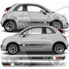 Fiat 500c ABARTH Stripes DECALS