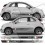 Fiat 500c ABARTH Stripes ADESIVOS (Produto compatível)