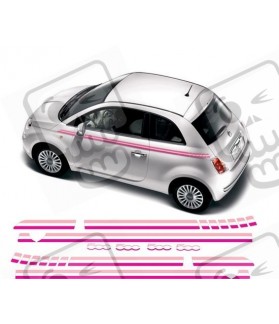 Fiat 500 ABARTH Stripes ADESIVI (Prodotto compatibile)