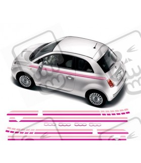 Fiat 500 ABARTH Stripes AUFKLEBER