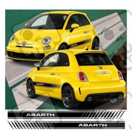 Fiat 500-595 ABARTH Stripes DECALS