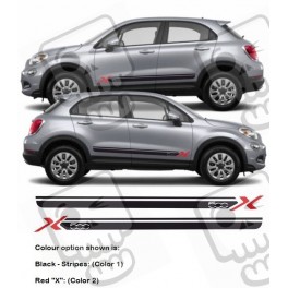 Fiat 500X ABARTH Stripes AUFKLEBER