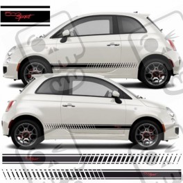 Fiat 500 sport Stripes AUTOCOLLANT