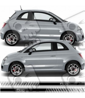 Fiat 500 ABARTH Stripes AUFKLEBER
