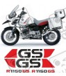 BMW R-1150GS EDITION YEAR 2003-2004 AUFKLEBER