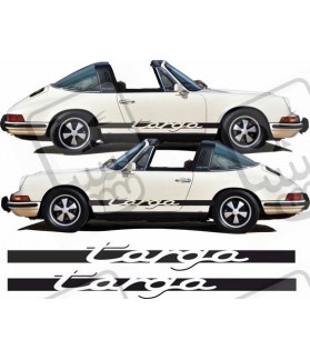 PORSCHE 911 TARGA CARRERA side Stripes AUFKLEBER (Kompatibles Produkt)