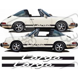 PORSCHE 911 TARGA CARRERA side Stripes AUFKLEBER