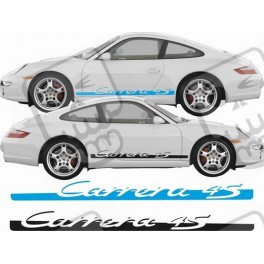 PORSCHE 911-996 Carrera 4S side Stripes AUTOCOLLANT