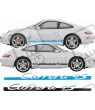 PORSCHE 911-996 Carrera 4S side Stripes AUTOCOLLANT