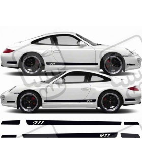 Porsche 911-997 side Stripes AUTOCOLLANT